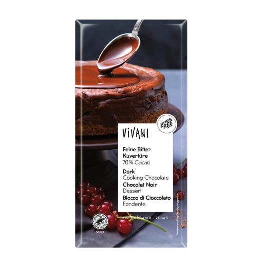Chocolate Negro 70% para Postres Bio Vivani 200g
