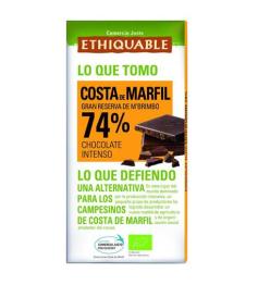 Chocolate Negro 74% Costa de Marfil Ethiquable Bio 100g