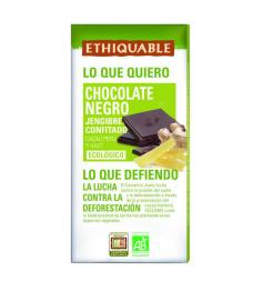 Chocolate Negro con Jengibre Confitado Ethiquable Bio 100g