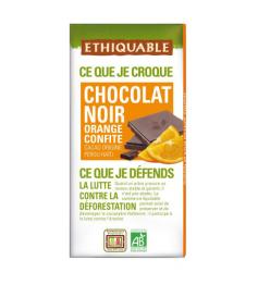 Chocolate Negro con Naranja Confitada Ethiquable Bio 100g