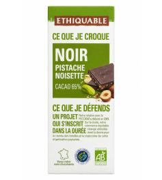 Chocolate Negro con Pistacho y Avellana Ethiquable  Bio 100g