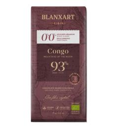 Chocolate Negro sin Azúcares Congo 93% Blanxart Bio 75g