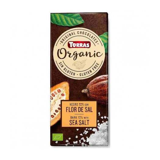 Chocolate Orgánico Negro 70 % Cacao con Flor de Sal Bio 100g