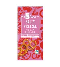 Chocolate Vegano con Trozos de Pretzel Bio iChoc 80g