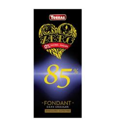 Chocolate ZERO Sin Azúcar Negro 85% Sin Gluten Convencional 100g