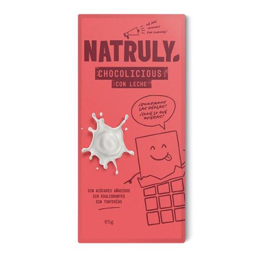 Chocolicious con Leche Natruly 85g