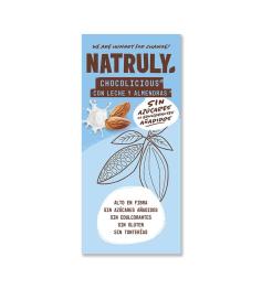 Chocolicious con Leche y Almendra Natruly 85g
