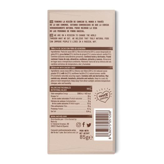 Chocolicious Negro Natruly 85g