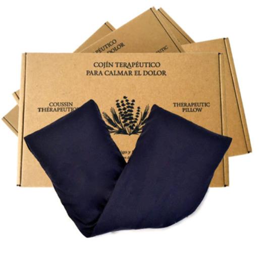 Cojín Terapéutico con Funda Azul Aromedi 15x48cm