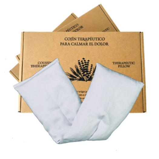 Cojín Terapéutico con Funda Gris Aromedi 15x48cm