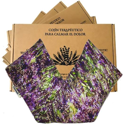 Cojín Terapéutico con Funda Lavanda Aromedi 15x48cm