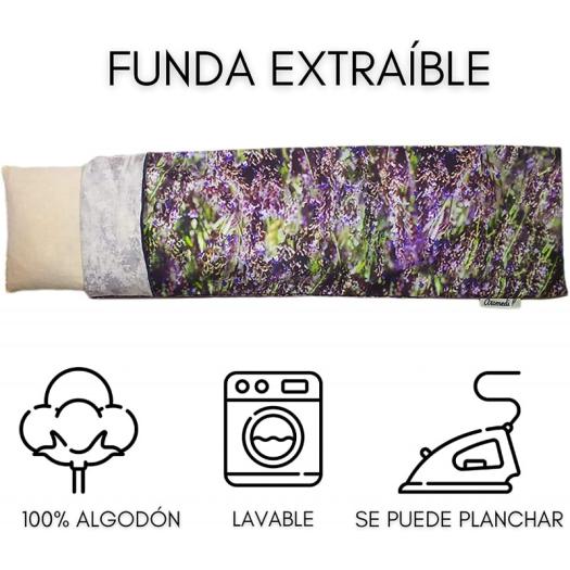 Cojín Terapéutico con Funda Lavanda Aromedi 15x48cm