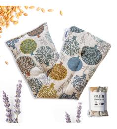 Cojín Terapéutico de Loneta con Árboles Aromedi 15x48cm