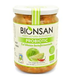 Col Blanca Lactofermentada con Pimentón Picante Bionsan Bio 420g