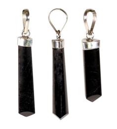 Colgante de Turmalina y Plata 925 2,5-3,5cm