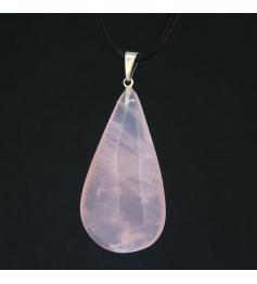 Colgante Gota de Cuarzo Rosa