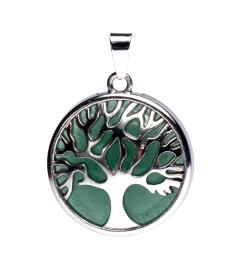 Colgante Árbol de la Vida con Aventurina Verde 3cm