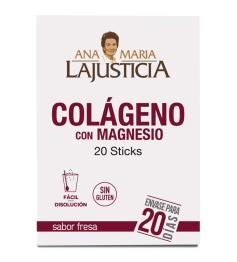 Colágeno con Magnesio Sabor Fresa AML 20 Sticks
