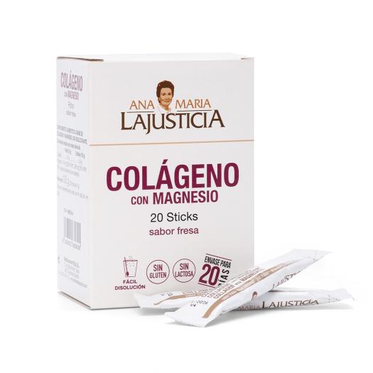 Colágeno con Magnesio Sabor Fresa AML 20 Sticks