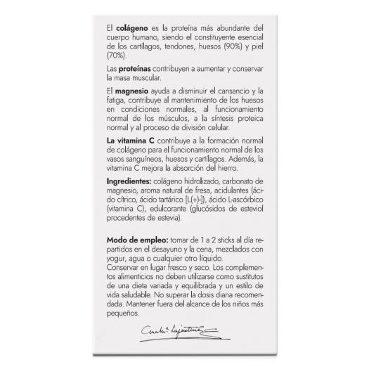 Colágeno con Magnesio y Vitamina C Sabor Fresa AMLSport 20 Sticks