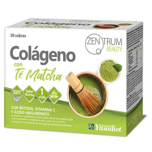 Colágeno Con Té Matcha Zentrum Ynsadiet 30 Sobres