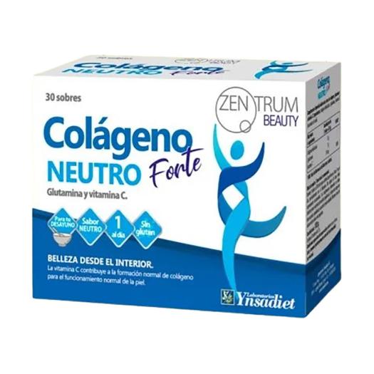 Colágeno Neutro Forte con L Glutamina y Vitamina C Zemtrum Ynsadiet 30 Sobres