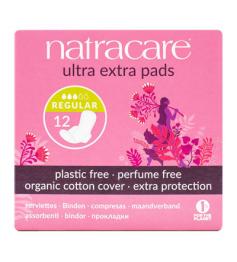 Compresas Ecológicas Extra Regular con Alas Natracare 12 ud