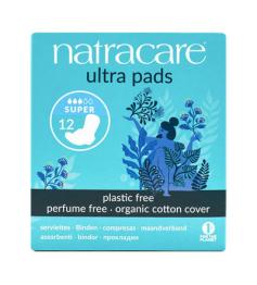 Compresas Ecológicas Súper con Alas Natracare 12 ud