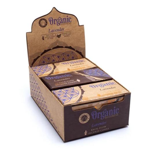 Conos de Incienso para Cascada Lavanda Organic Goodness 24g