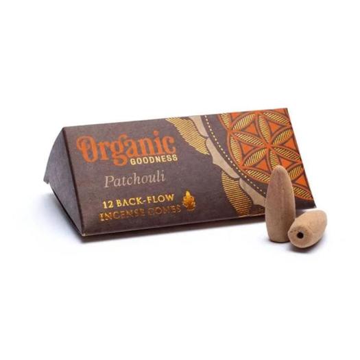 Conos de Incienso para Cascada Pachulí Organic Goodness 24g