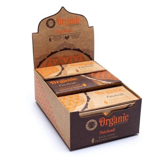 Conos de Incienso para Cascada Pachulí Organic Goodness 24g