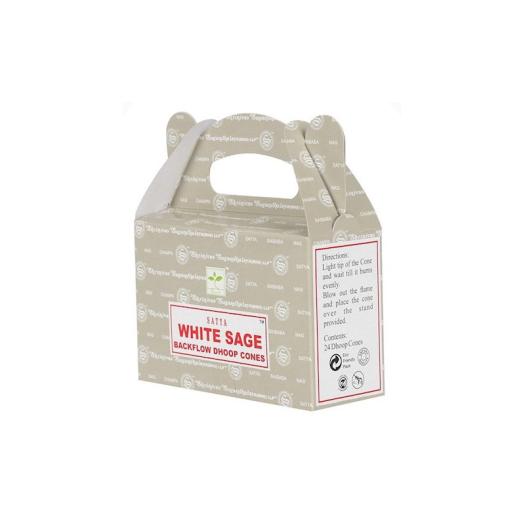 Conos de Incienso para Cascada Salvia Blanca Satya 75g