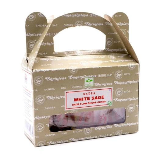 Conos de Incienso para Cascada Salvia Blanca Satya 75g