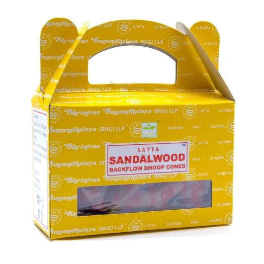 Conos de Incienso para Cascada Sándalo Satya 75g