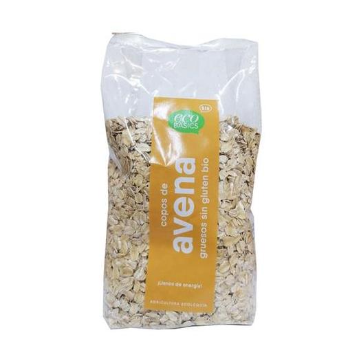 Copos Integrales de Avena Gruesos SIN GLUTEN EcoBasics Bio 500g