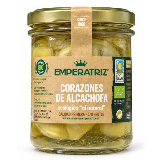Corazones de Alcachofa al Natural Emperatriz Bio 330g