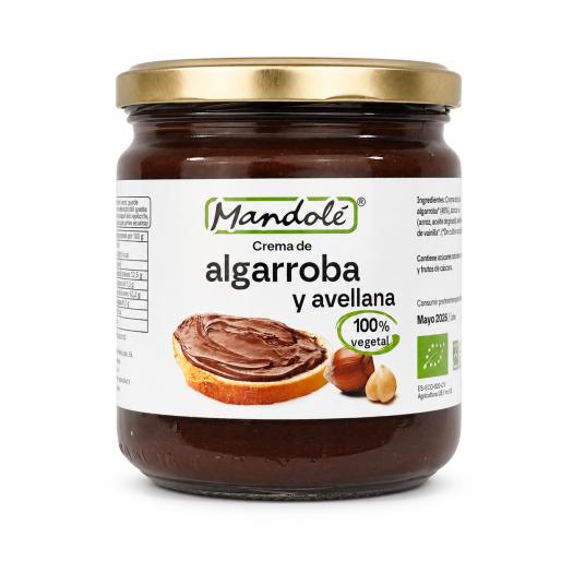 Crema Algarroba y Avellanas Mandole Bio 375g