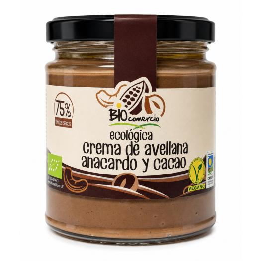 Crema de Avellanas Anacardos y Cacao Biocomercio Bio 250g