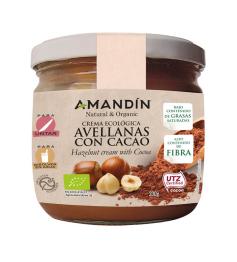Crema De Avellanas Con Cacao Amandin Bio 330g