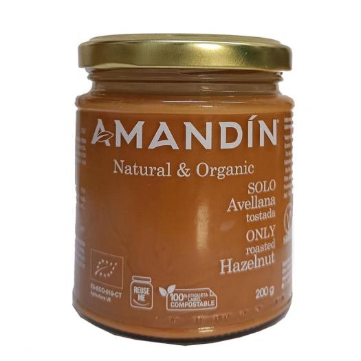 Crema de Avellanas Tostadas 100% Amandín Bio 200g