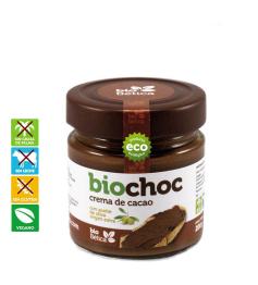 Crema de Cacao con Aceite de Oliva Virgen Extra Ecológico Biochoc Bio 200g