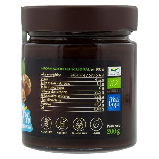 Crema de Cacao con Trozos de Avellana Biochoc Bio 200g