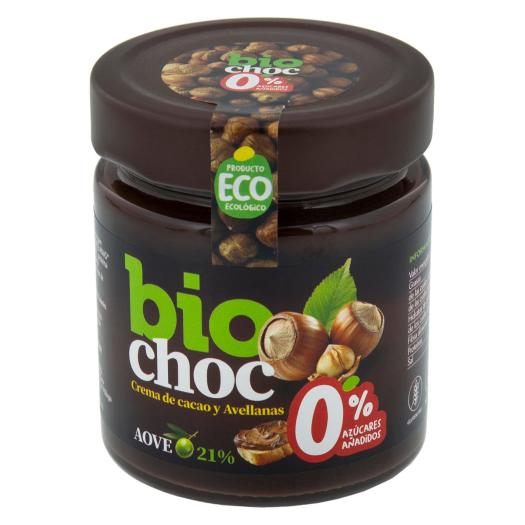 Crema de Cacao y Avellanas sin Azúcar Añadido Biochoc Bio 200g