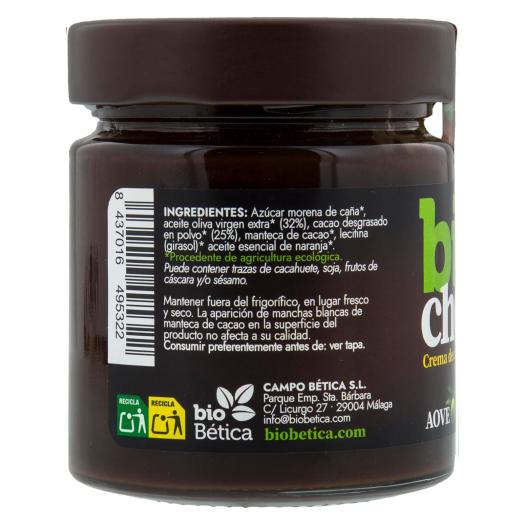 Crema de Cacao y Naranja Reducida en Azúcares Biochoc Bio 200g