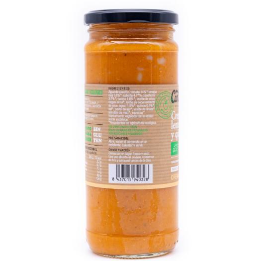 Crema de Lenteja Roja y Quinoa Bio 450g