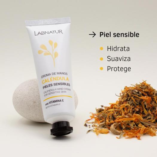 Crema de Manos Pieles Sensibles Caléndula Labnatur SYS 50ml
