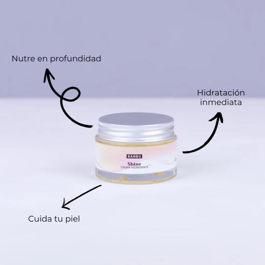 Crema Facial Hidratante Shine Banbu 50ml