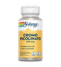 Cromo Picolinato 200mcg Solaray 50 Comprimidos