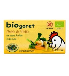 Cubitos de Caldo de Pollo con Verduras Bio 66g