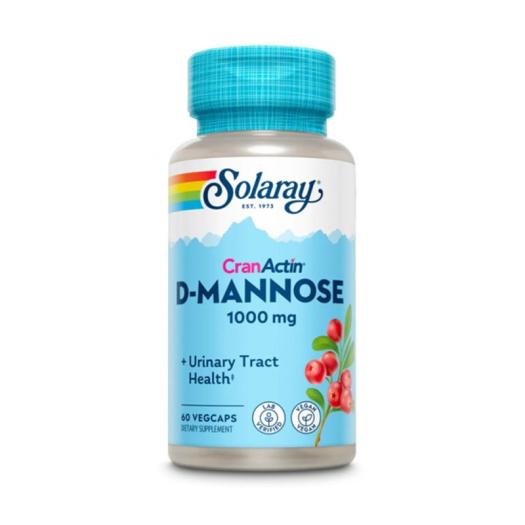 D-Mannose (D-Manosa) con CranActin Solaray 60 VegCaps